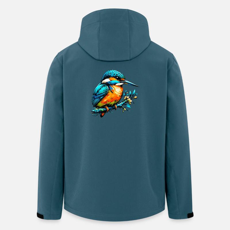 Eisvogel - Recycelte Männer Softshell-Jacke von Stanley/Stella - Dunkles Petrol