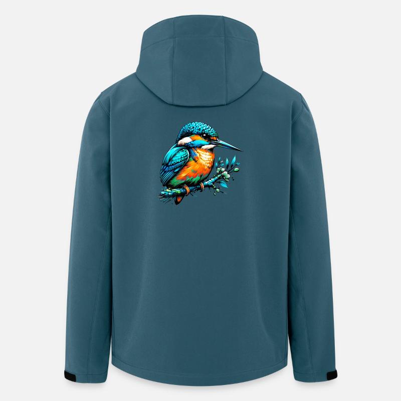 Eisvogel - Recycelte Männer Softshell-Jacke von Stanley/Stella - Dunkles Petrol