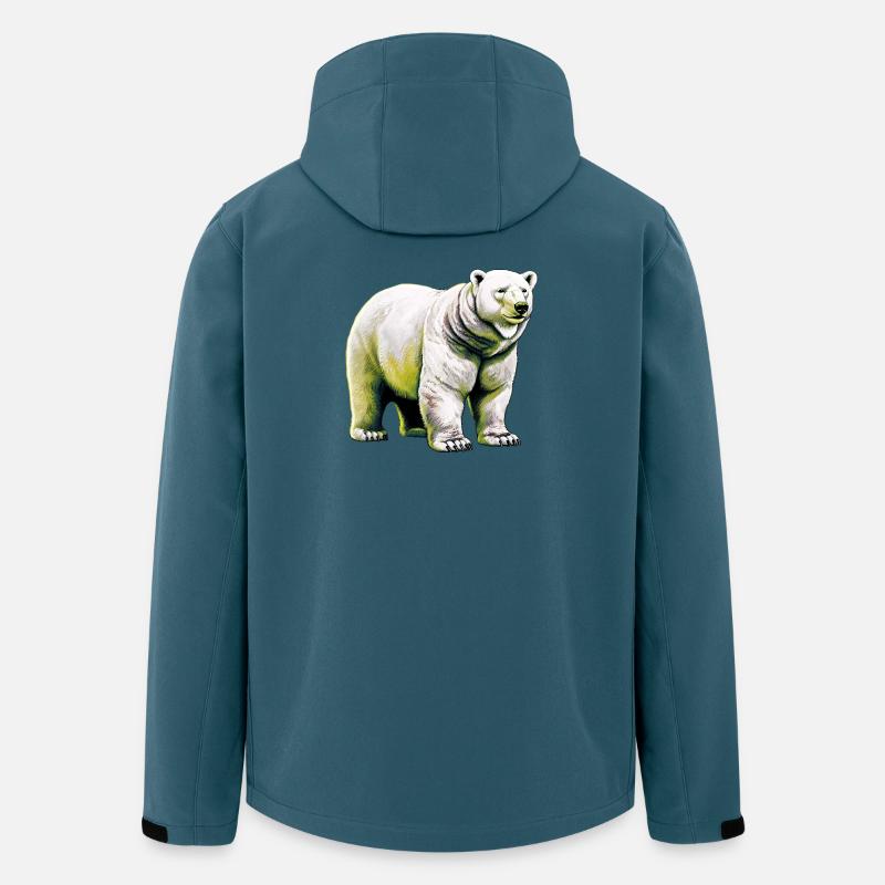 White polar bear - Men’s Recycled Softshell Jacket by Stanley/Stella - stargazer