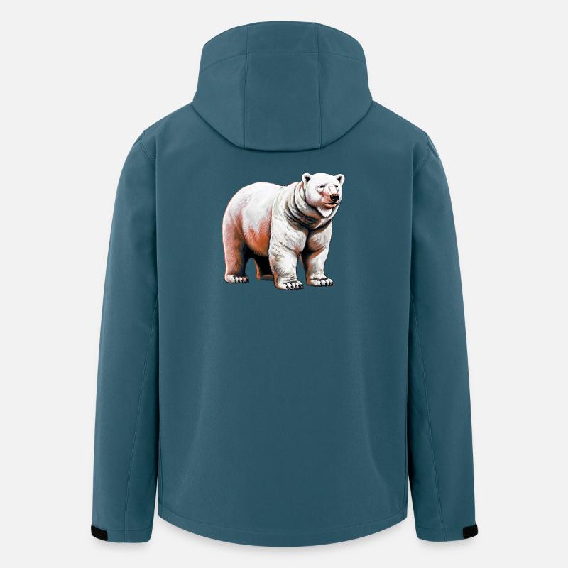 White polar bear - Men’s Recycled Softshell Jacket by Stanley/Stella - stargazer