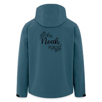 Noah | Name of Name | Vectorgraphic ! - Men’s Recycled Softshell Jacket by Stanley/Stella - stargazer - Back - AI Model Male 185 light (185cm)