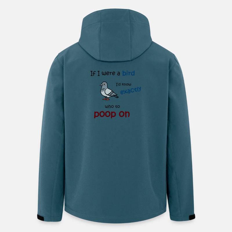 Vogelmodus an - Recycelte Männer Softshell-Jacke von Stanley/Stella - Dunkles Petrol