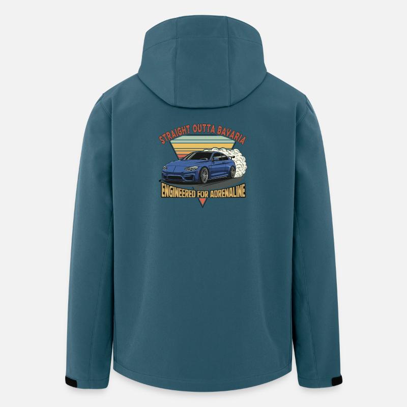 Straight Outta Bavaria - Recycelte Männer Softshell-Jacke von Stanley/Stella - Dunkles Petrol