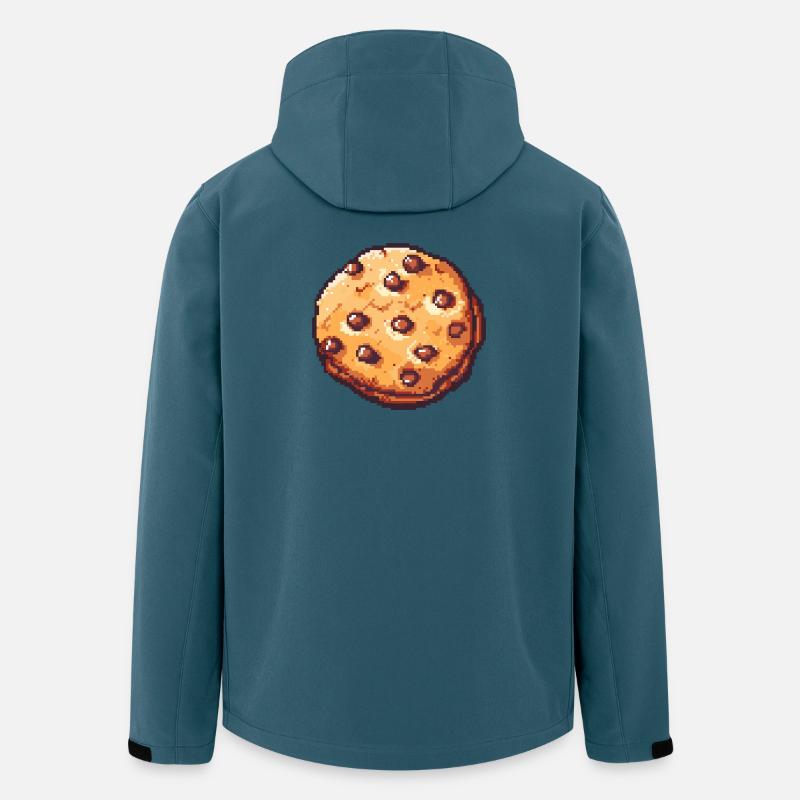 Pixelkeks Pixelcookie Retrokunst - Recycelte Männer Softshell-Jacke von Stanley/Stella - Dunkles Petrol