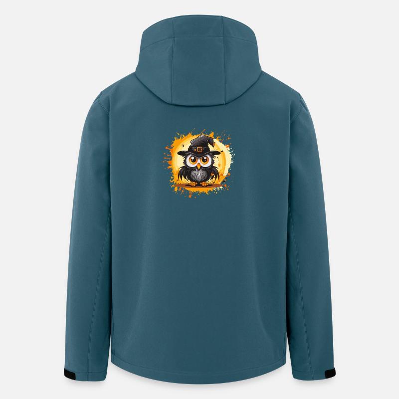 Noctambule Sorcier Halloween - Veste softshell homme en polyester recyclé Stanley/Stella - bleu pétrole foncé