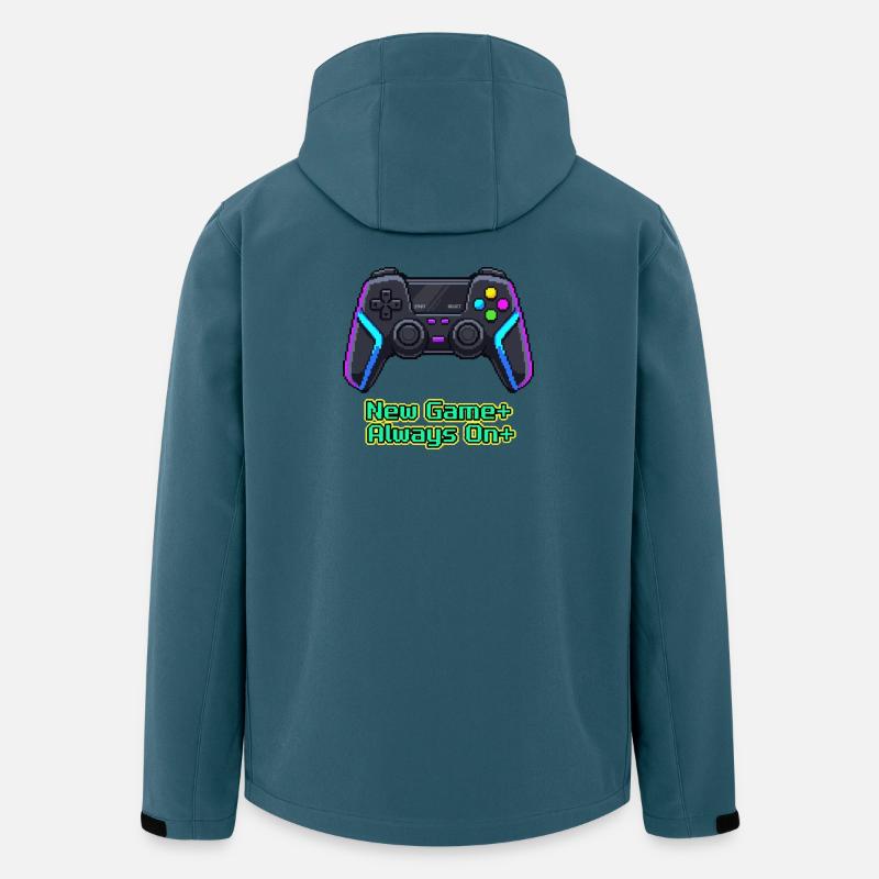 Neon Pixel Controller Neues Spiel Plus - Recycelte Männer Softshell-Jacke von Stanley/Stella - Dunkles Petrol