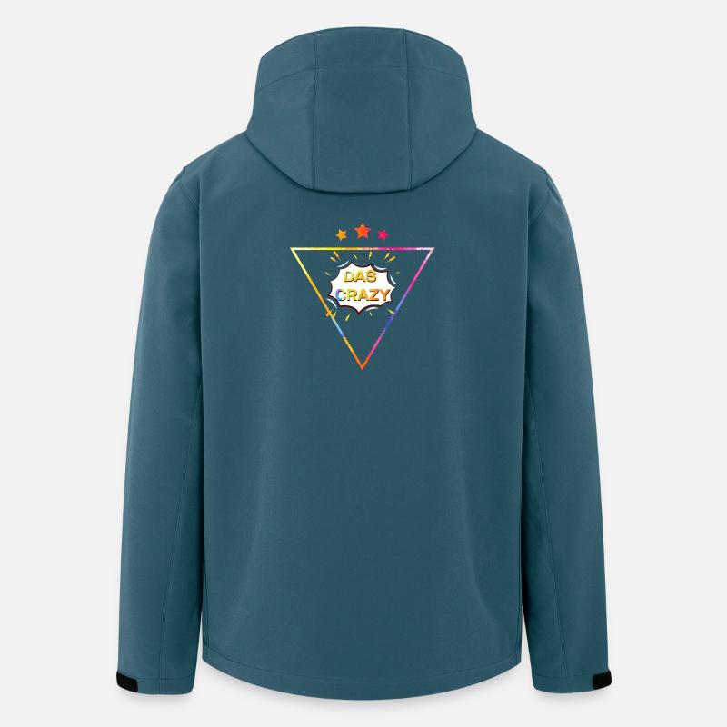 DAS CRAZY C+ - Recycelte Männer Softshell-Jacke von Stanley/Stella - Dunkles Petrol