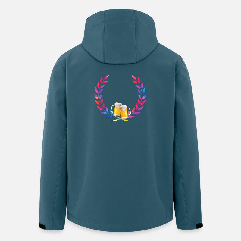 Biergläser Kranz Farbwelt - Recycelte Männer Softshell-Jacke von Stanley/Stella - Dunkles Petrol