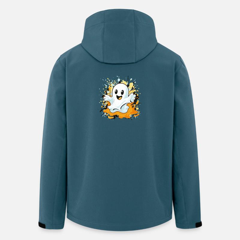 Cheerful ghost splash - Men’s Recycled Softshell Jacket by Stanley/Stella - stargazer