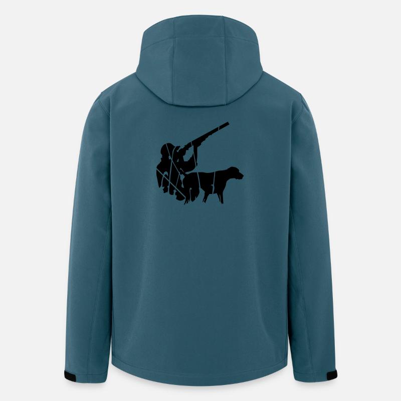 Jäger - Recycelte Männer Softshell-Jacke von Stanley/Stella - Dunkles Petrol