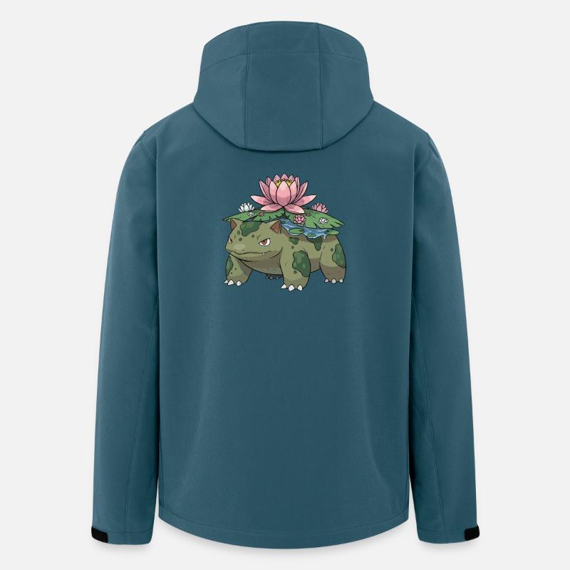 Lotus-Schildkröten-Traum - Recycelte Männer Softshell-Jacke von Stanley/Stella - Dunkles Petrol