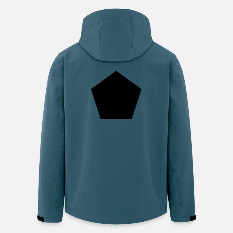 Fünfeck - Recycelte Männer Softshell-Jacke von Stanley/Stella - Dunkles Petrol