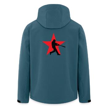 Baseball – Sport - Recycelte Männer Softshell-Jacke von Stanley/Stella - Dunkles Petrol - Hinten - AI Model Male 185 light (185cm)
