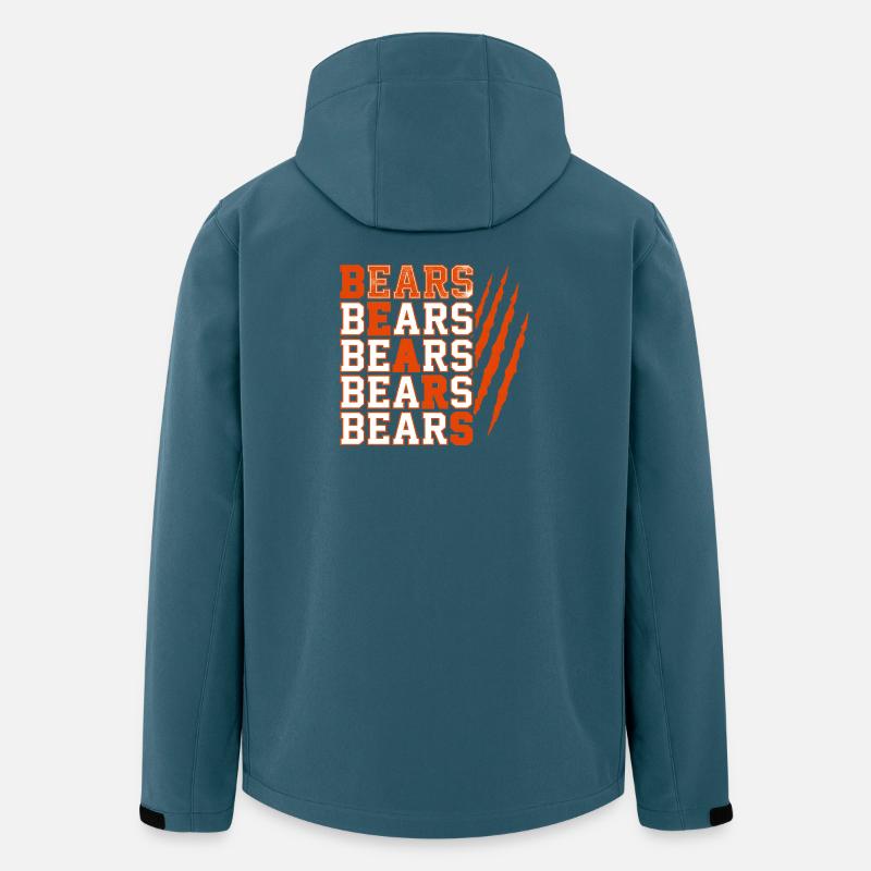 Bears Text with Distressed Claw Marks - Men’s Recycled Softshell Jacket by Stanley/Stella - stargazer