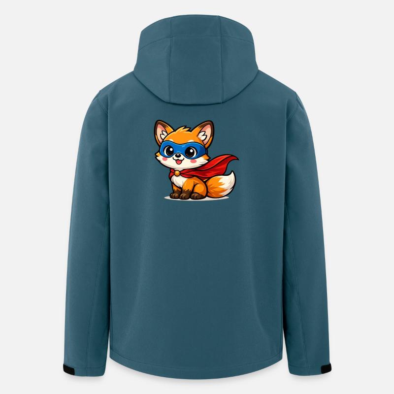 held Fuchs – Kleiner Superfuchs - Recycelte Männer Softshell-Jacke von Stanley/Stella - Dunkles Petrol