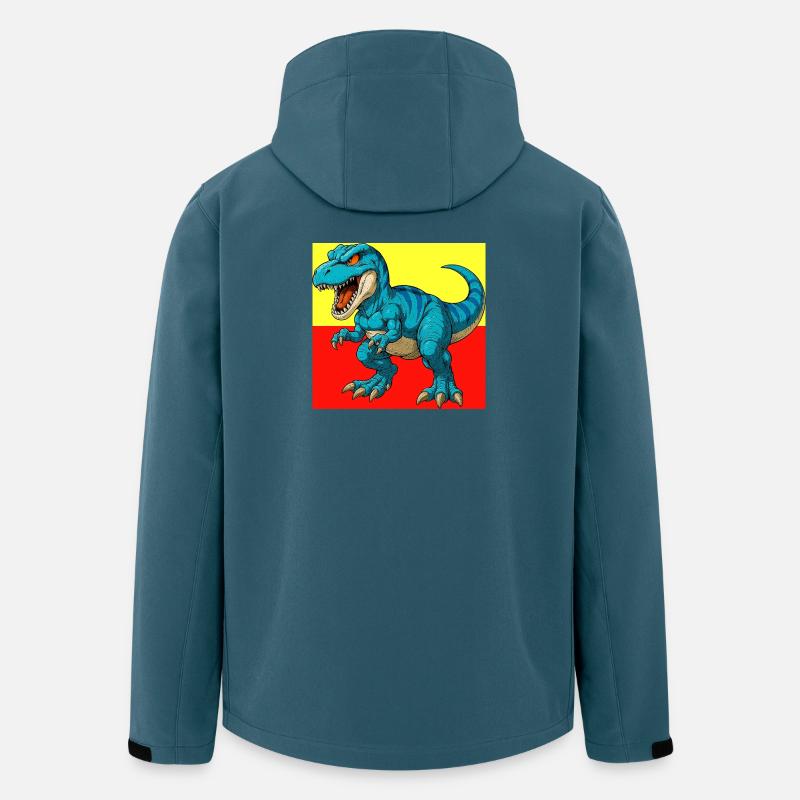 Dinosaurier - Recycelte Männer Softshell-Jacke von Stanley/Stella - Dunkles Petrol