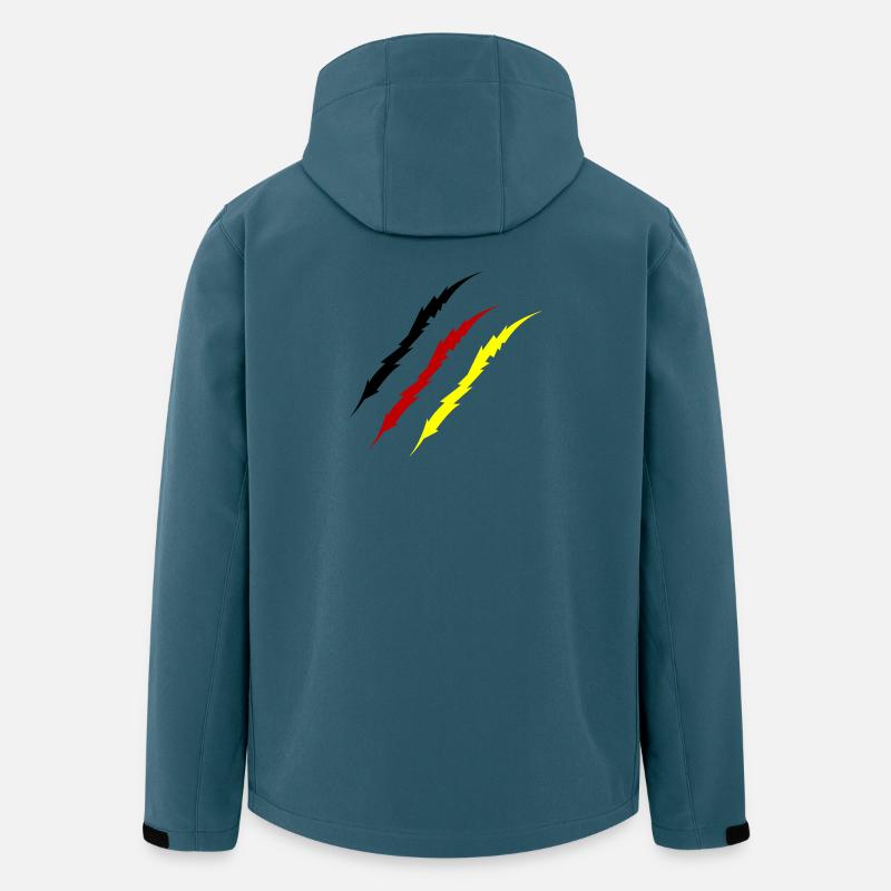 krallen_deutschland_-2- - Recycelte Männer Softshell-Jacke von Stanley/Stella - Dunkles Petrol