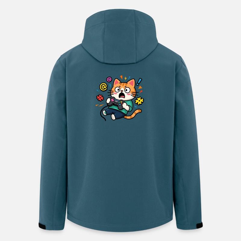 Gamer Cat Unleashed - Men’s Recycled Softshell Jacket by Stanley/Stella - stargazer