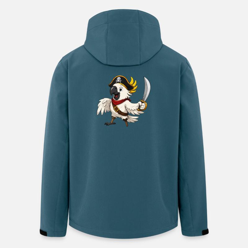 Captain Parrot Pirate Adventure - Men’s Recycled Softshell Jacket by Stanley/Stella - stargazer