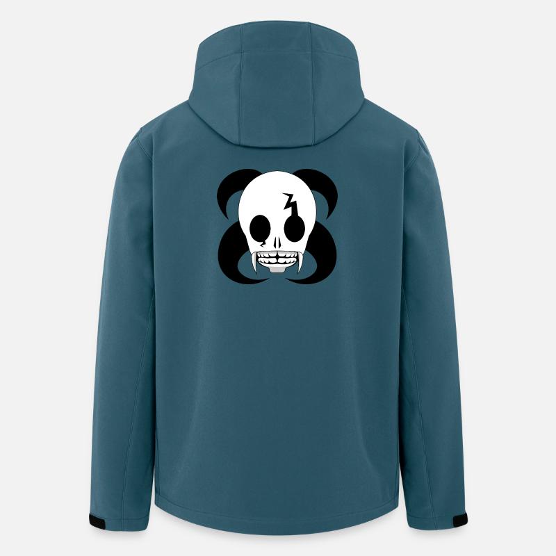 Punk Blitzschädel - Recycelte Männer Softshell-Jacke von Stanley/Stella - Dunkles Petrol