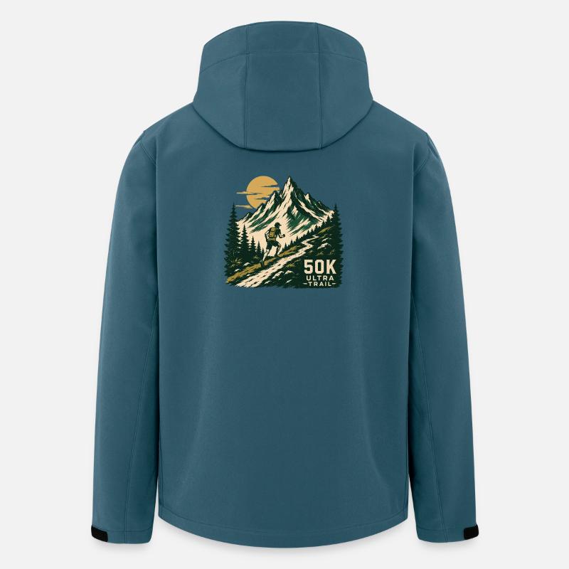 Trailrunning – Ultra Trail - Recycelte Männer Softshell-Jacke von Stanley/Stella - Dunkles Petrol