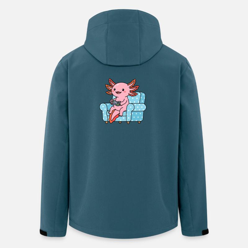 Couch Gaming Axolotl - Men’s Recycled Softshell Jacket by Stanley/Stella - stargazer