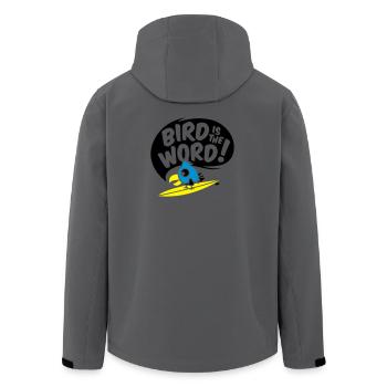 surfing bird - bird is the word - surfin bird - Recycelte Männer Softshell-Jacke von Stanley/Stella - Dunkles Petrol - Hinten - AI Model Male 185 light (185cm)