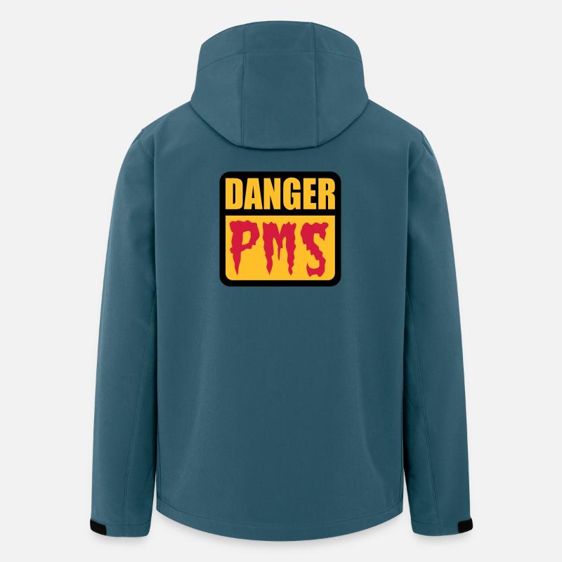 Danger PMS - Recycelte Männer Softshell-Jacke von Stanley/Stella - Dunkles Petrol