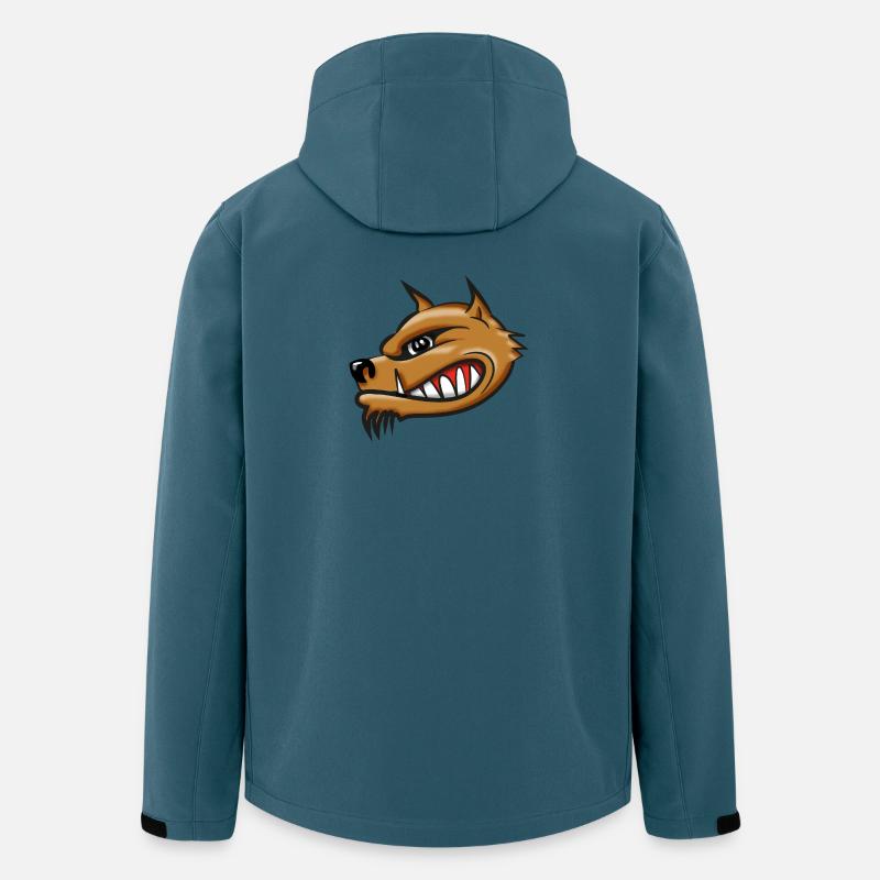 Hyäne Cartoon Airbrush - Recycelte Männer Softshell-Jacke von Stanley/Stella - Dunkles Petrol