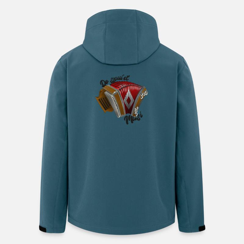 Do spui'd Musi // dunkel | ZiachON! - Recycelte Männer Softshell-Jacke von Stanley/Stella - Dunkles Petrol