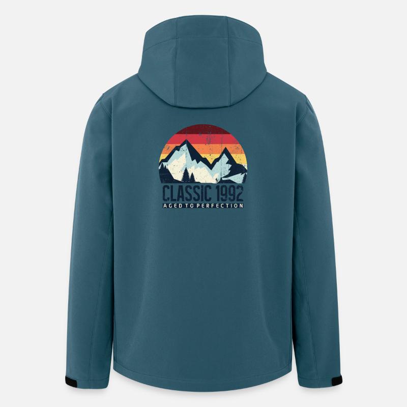Mountain Sunset Classic 1992 - Recycelte Männer Softshell-Jacke von Stanley/Stella - Dunkles Petrol
