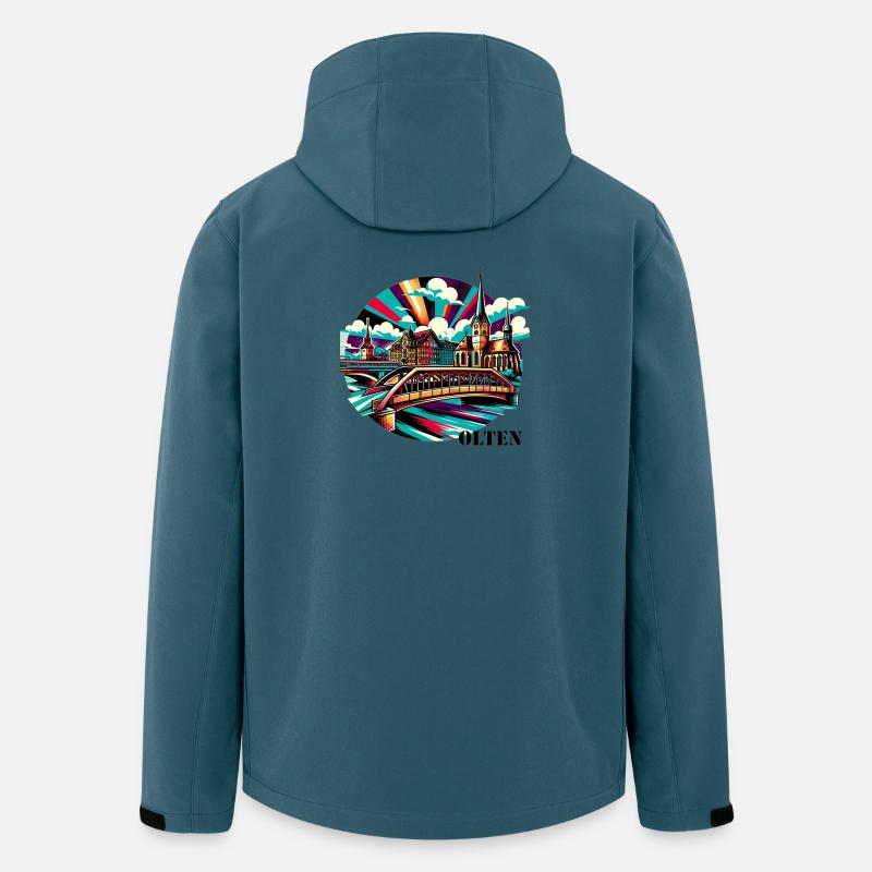 Olten - Recycelte Männer Softshell-Jacke von Stanley/Stella - Dunkles Petrol