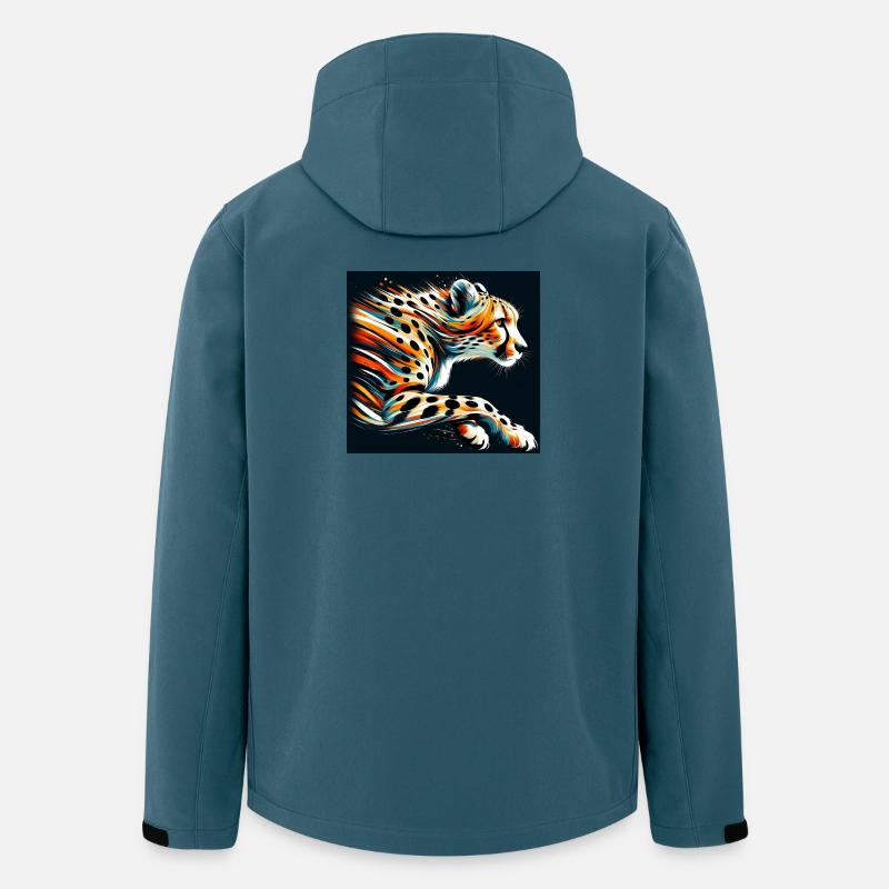 Guépard - Veste softshell homme en polyester recyclé Stanley/Stella - bleu pétrole foncé