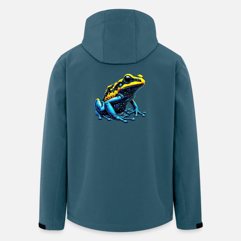 Frosch - Recycelte Männer Softshell-Jacke von Stanley/Stella - Dunkles Petrol