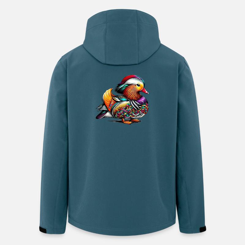 Mandarinente - Recycelte Männer Softshell-Jacke von Stanley/Stella - Dunkles Petrol