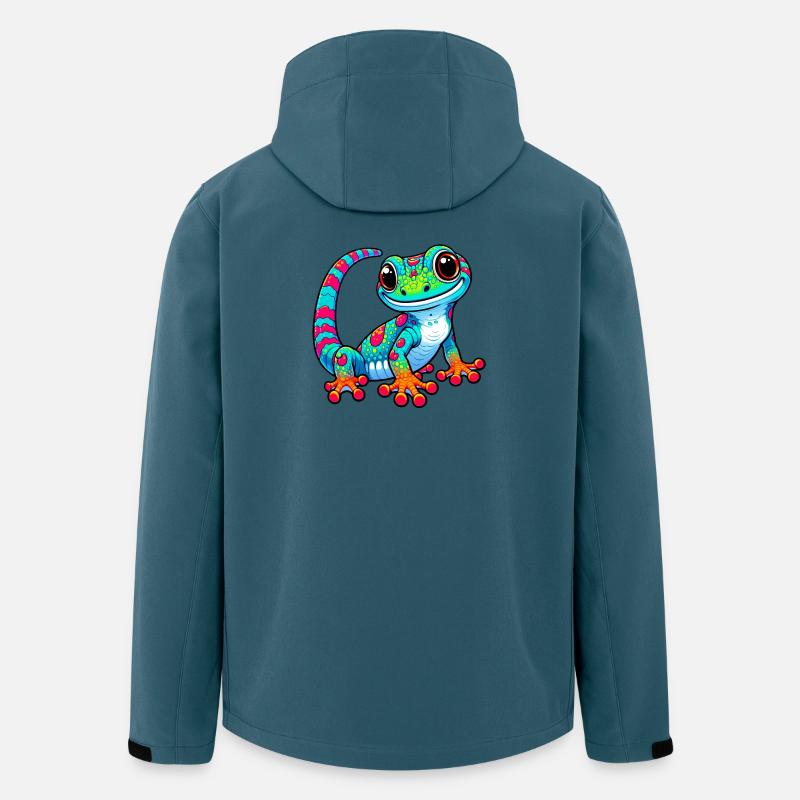 Gecko - Veste softshell homme en polyester recyclé Stanley/Stella - bleu pétrole foncé