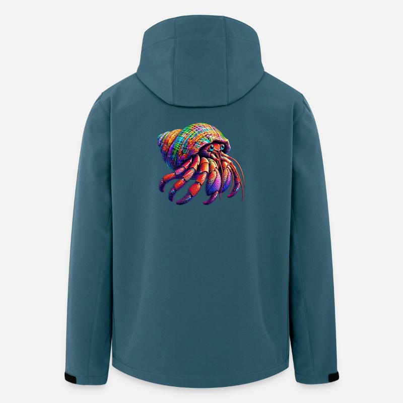 Einsiedlerkrebs - Recycelte Männer Softshell-Jacke von Stanley/Stella - Dunkles Petrol