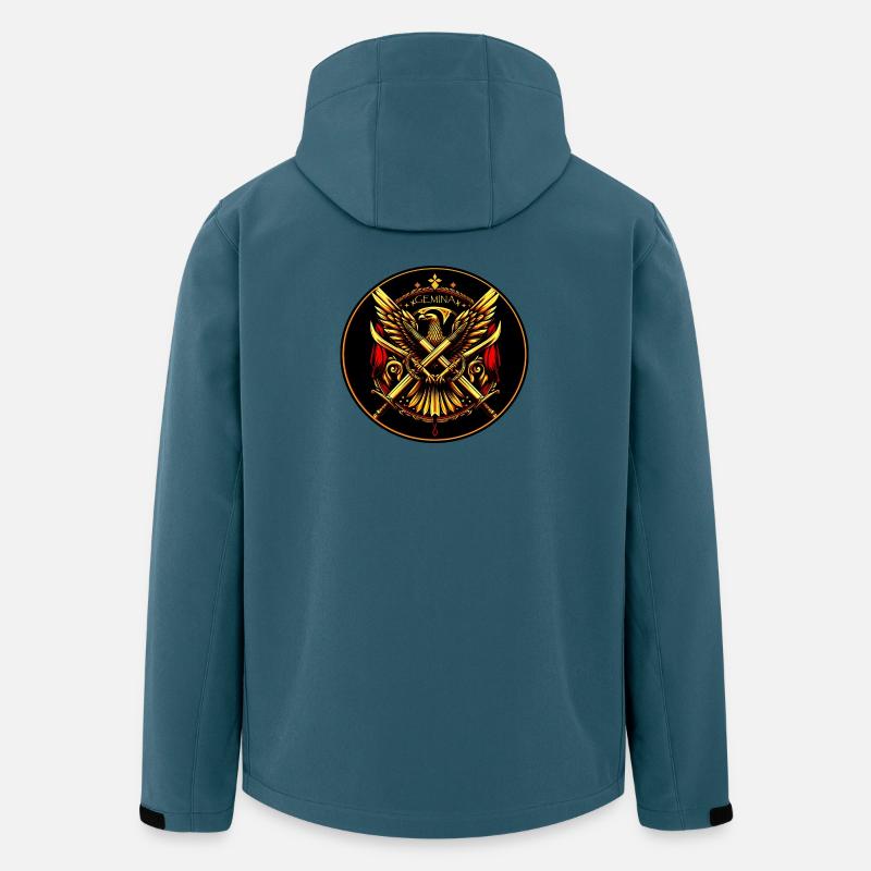 Phönix Doppelschwert Wappen - Legio X Gemina - Recycelte Männer Softshell-Jacke von Stanley/Stella - Dunkles Petrol