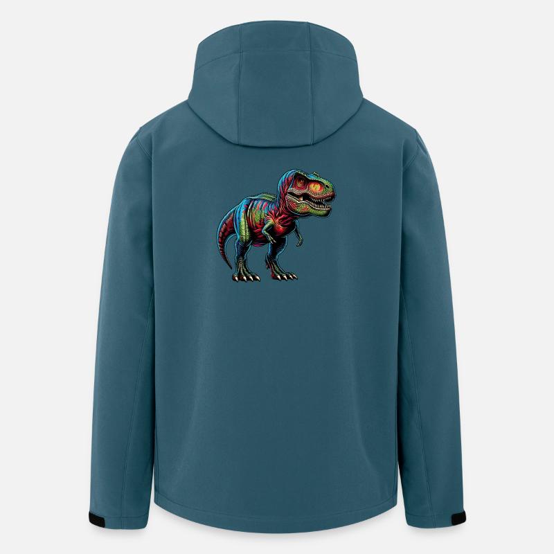 Dinosaurier - Recycelte Männer Softshell-Jacke von Stanley/Stella - Dunkles Petrol