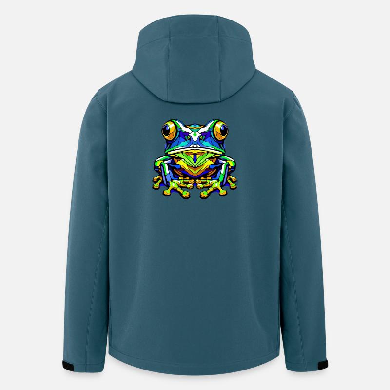 Frosch - Recycelte Männer Softshell-Jacke von Stanley/Stella - Dunkles Petrol