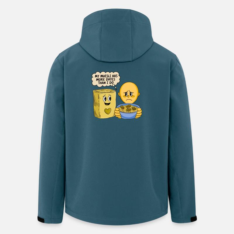 My Muesli has more DATES - Recycelte Männer Softshell-Jacke von Stanley/Stella - Dunkles Petrol