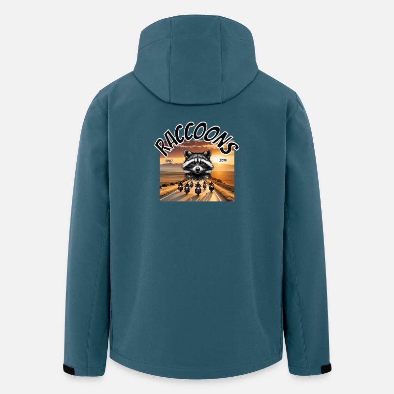 Raccoons - Recycelte Männer Softshell-Jacke von Stanley/Stella - Dunkles Petrol