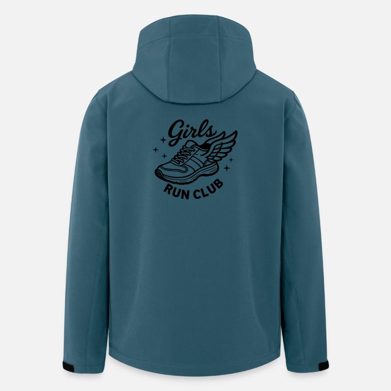 Laufverein für Mädchen - Recycelte Männer Softshell-Jacke von Stanley/Stella - Dunkles Petrol