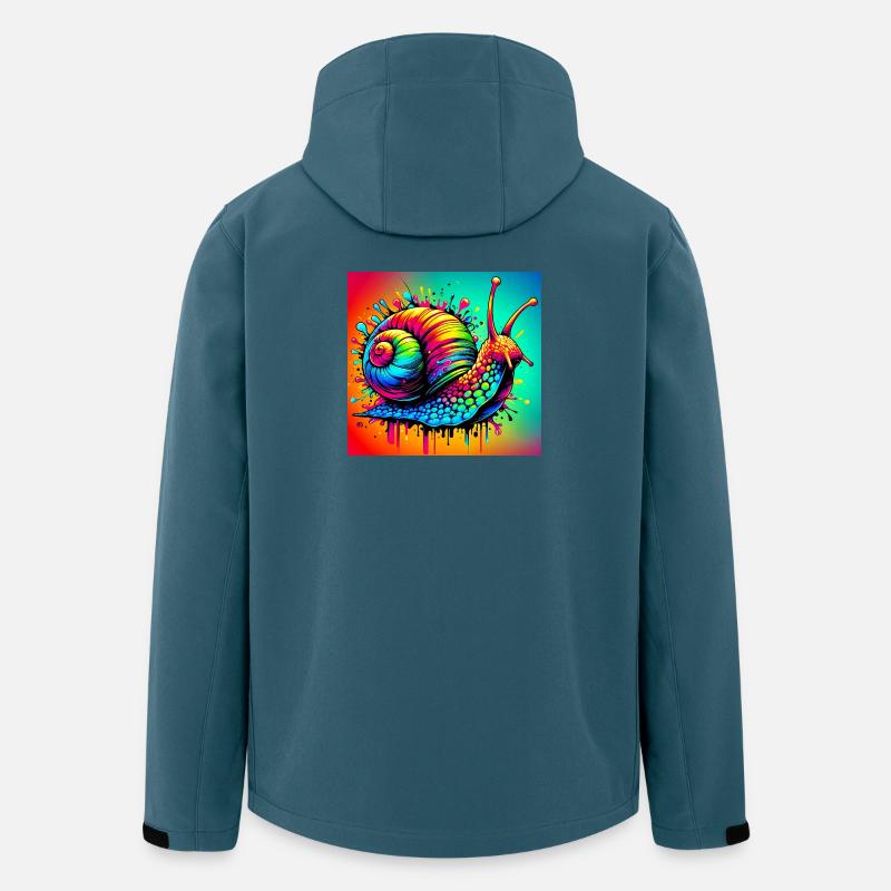 Schnecke - Recycelte Männer Softshell-Jacke von Stanley/Stella - Dunkles Petrol