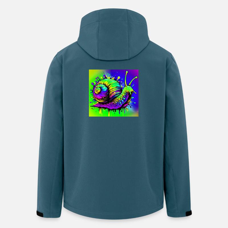 Schnecke - Recycelte Männer Softshell-Jacke von Stanley/Stella - Dunkles Petrol