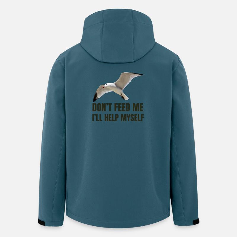 Seagull with Bold Statement - Men’s Recycled Softshell Jacket by Stanley/Stella - stargazer