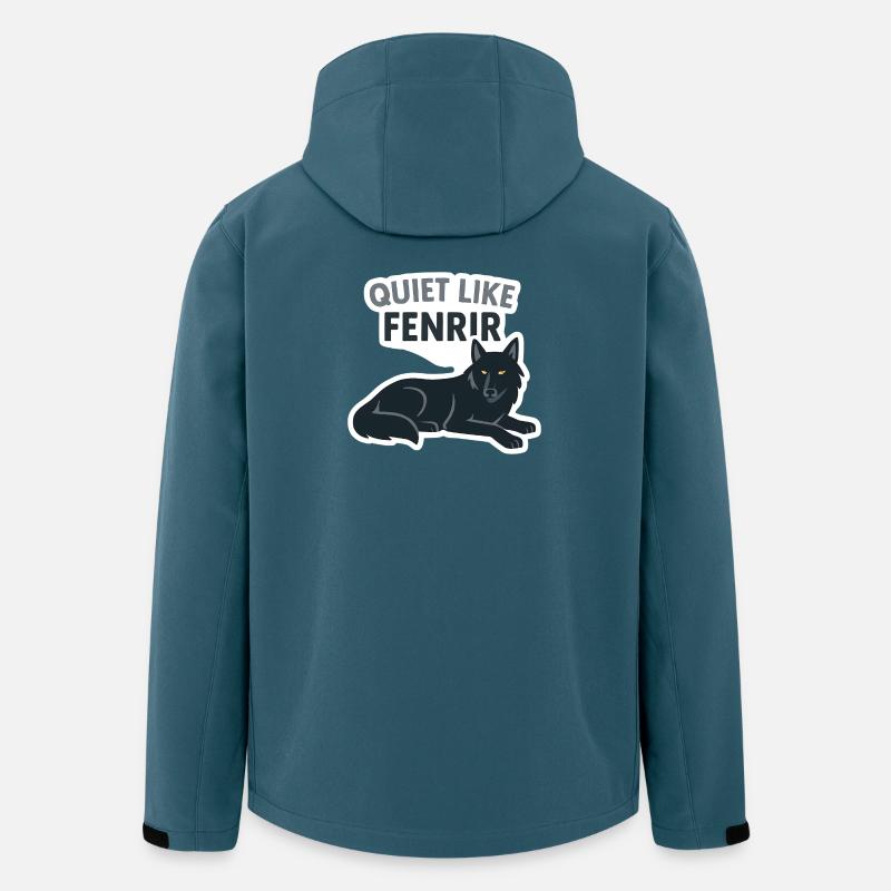 Quiet Like Fenrir Wolf Design - Men’s Recycled Softshell Jacket by Stanley/Stella - stargazer