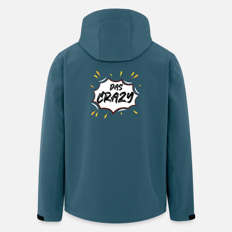 Le Crazy Comicburst - Veste softshell homme en polyester recyclé Stanley/Stella - bleu pétrole foncé