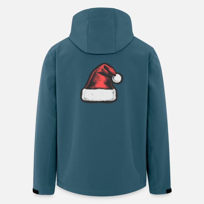 Rote Weihnachtsmütze - Recycelte Männer Softshell-Jacke von Stanley/Stella - Dunkles Petrol