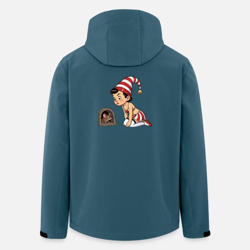 Leprechaun-Mädchen im Mausloch - Recycelte Männer Softshell-Jacke von Stanley/Stella - Dunkles Petrol